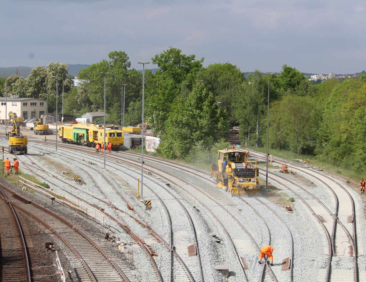 Luftaufnahme Gleisbauarbeiten LASCH GmbH